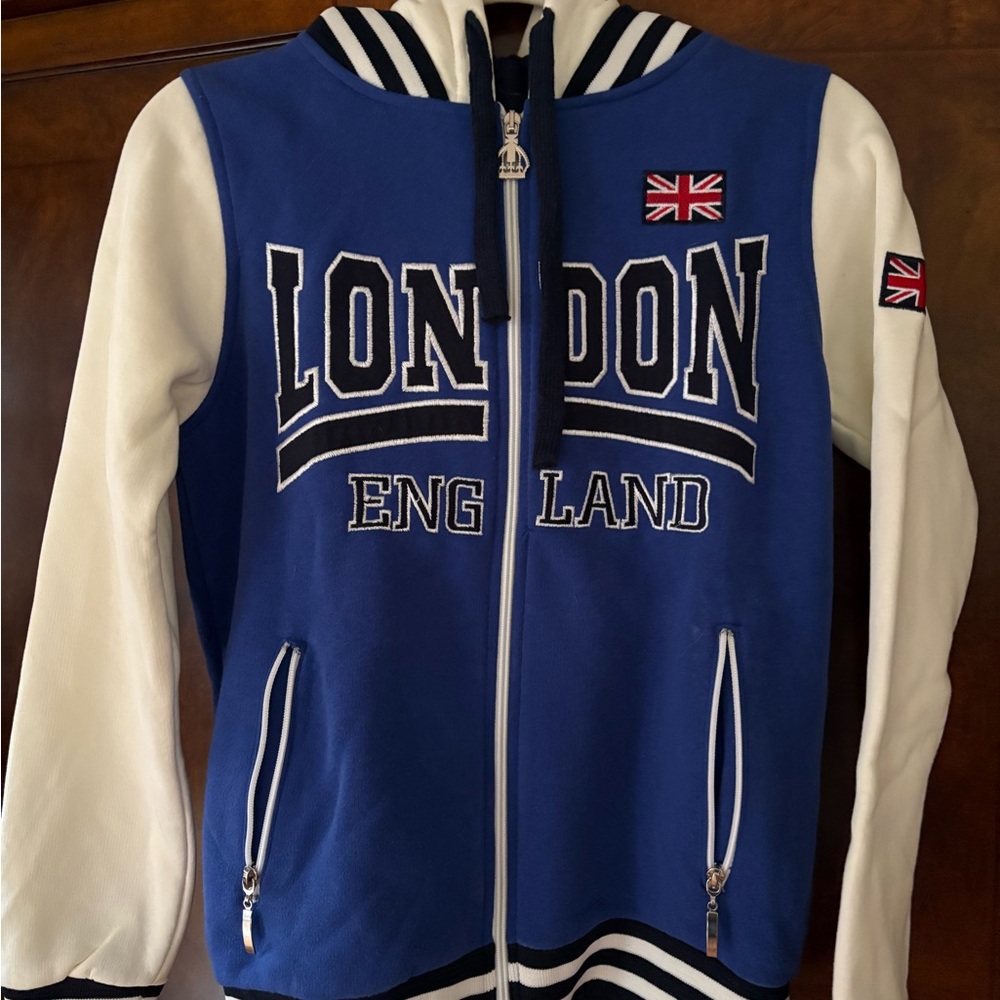 Crown Royal Blue and White London Hoodie